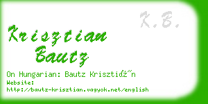 krisztian bautz business card